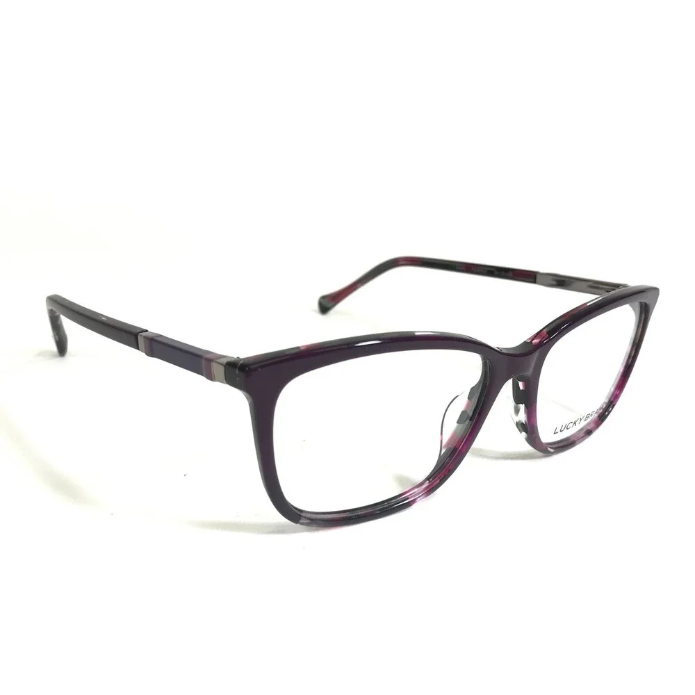 Lucky Brand Eyeglasses Frames D225 PURPLE Tortoise Cat Eye Full Rim 54-16-140
